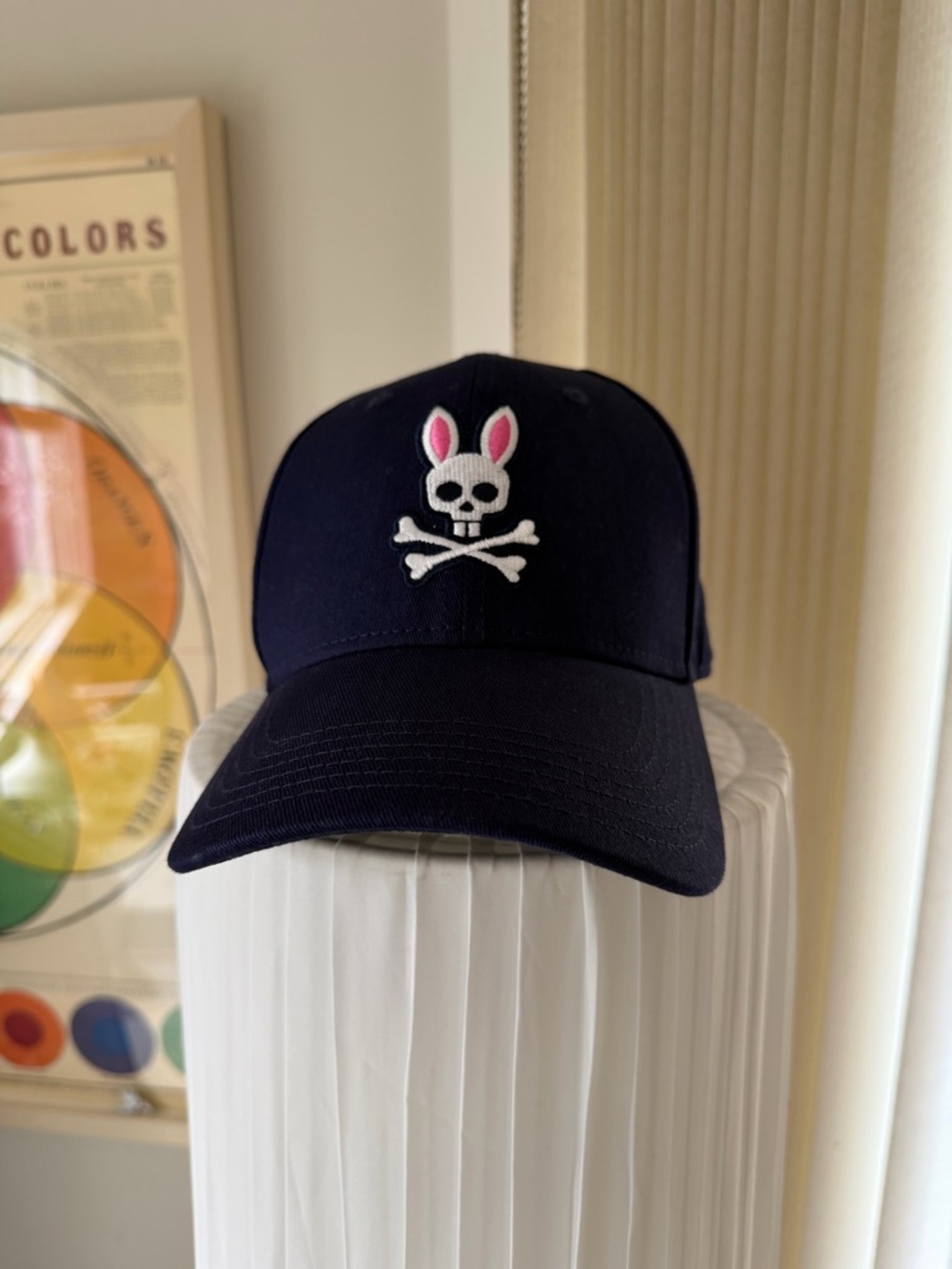 Psycho Bunny Navy Cap with White Logo Patch
